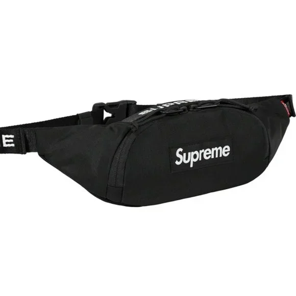 Brand New Black Supreme Small Waist Bag